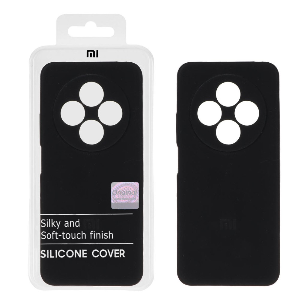 قاب سیلیکونی پاک کنی اورجینال Master Quality مدل Xiaomi Redmi 14C / Redmi A3 Pro / Redmi A4 / Poco C75 - مشکی (پک دار)