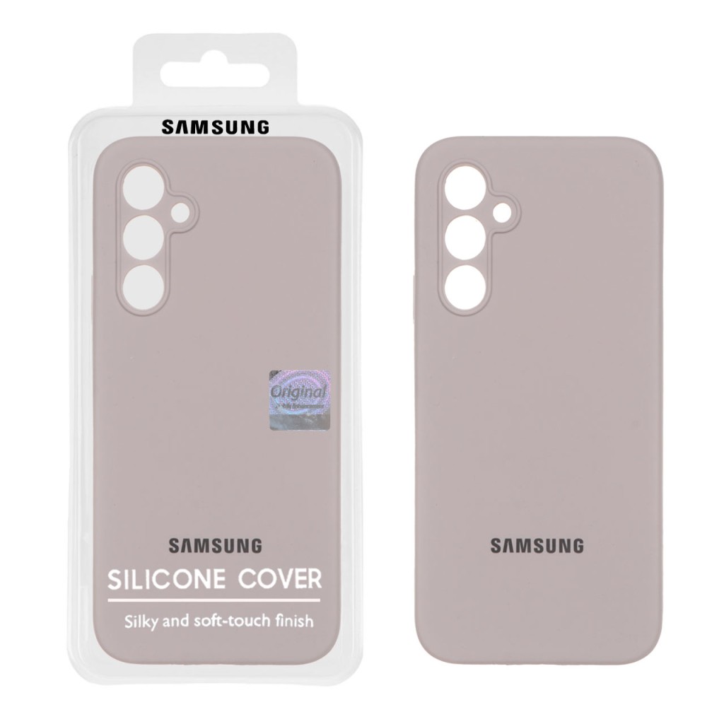 قاب سیلیکونی پاک کنی اورجینال Master Quality مدل Samsung Galaxy A54 - خاکی (پک دار)