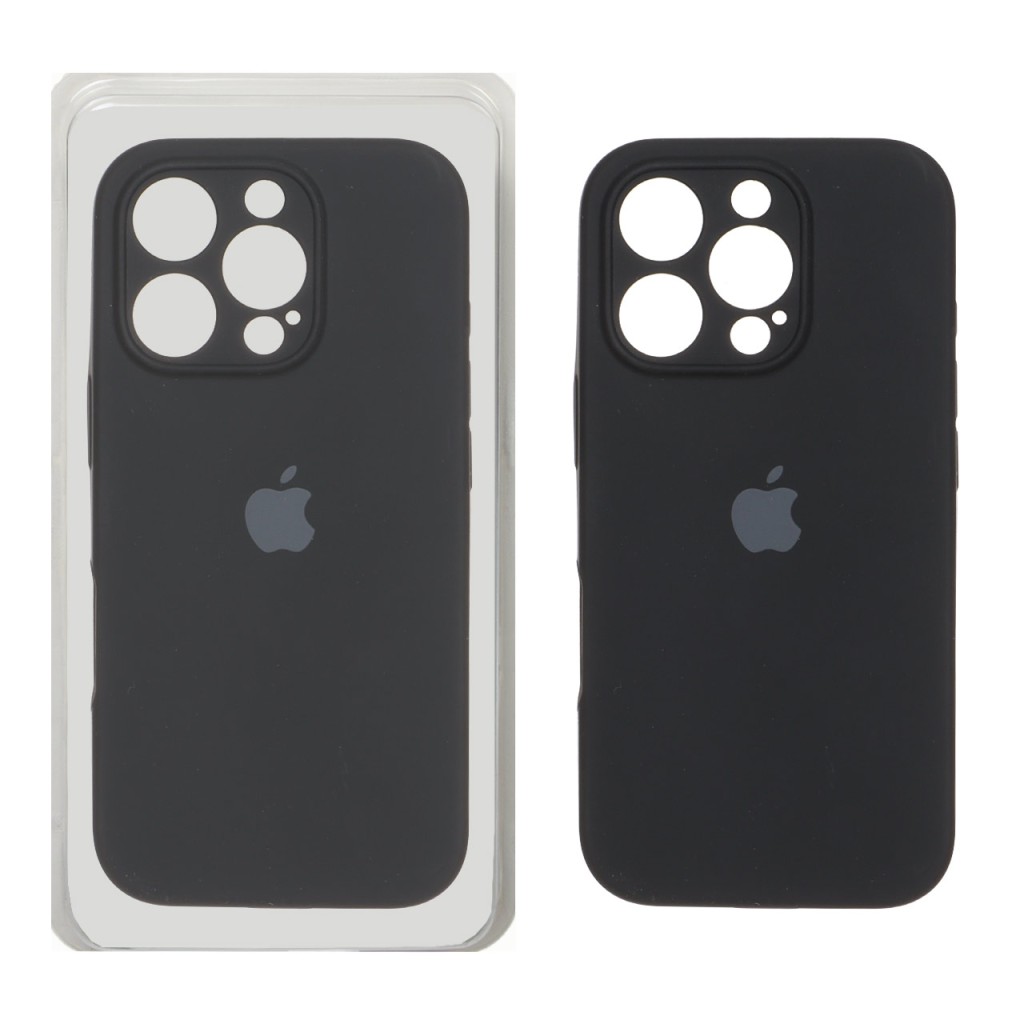 قاب سیلیکونی پاک کنی اورجینال ++A مدل Apple iPhone 16 Pro - مشکی (پک دار)