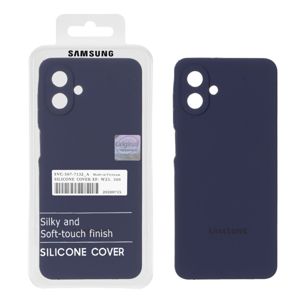 قاب سیلیکونی پاک کنی اورجینال Master Quality مدل Samsung Galaxy A07 - سرمه ای کد 1 (پک دار)