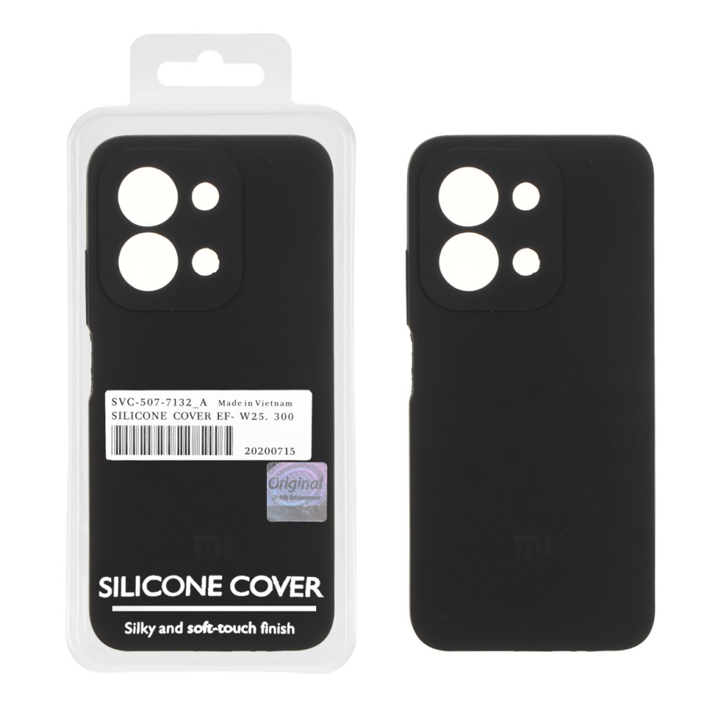 قاب سیلیکونی پاک کنی اورجینال Master Quality مدل نسخه گلوبال Xiaomi Redmi 15C / Poco C85 - مشکی (پک دار)