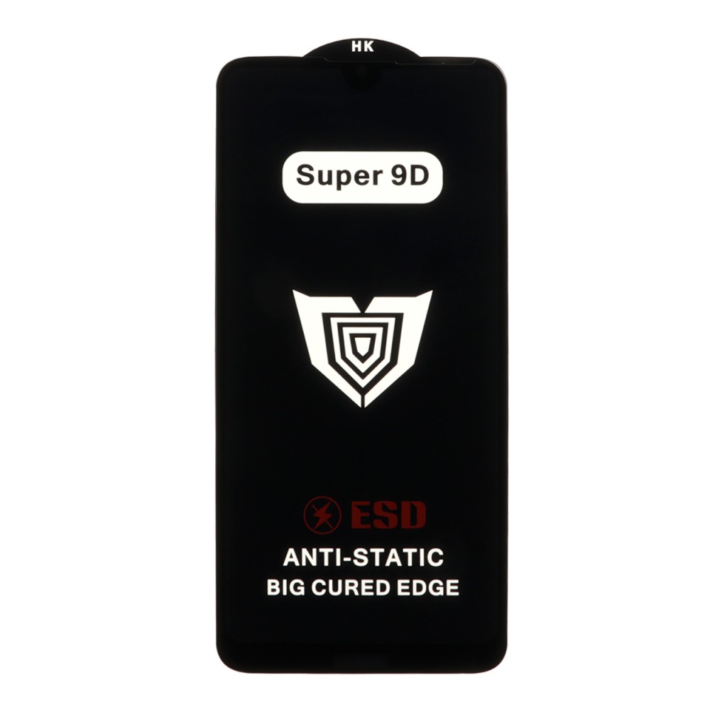 محافظ صفحه نمایش شیشه ای Full Cover ESD Anti Static - Super 9D مدل Huawei Y7 (2019) / Y7 Prime (2019) (بدون پک)