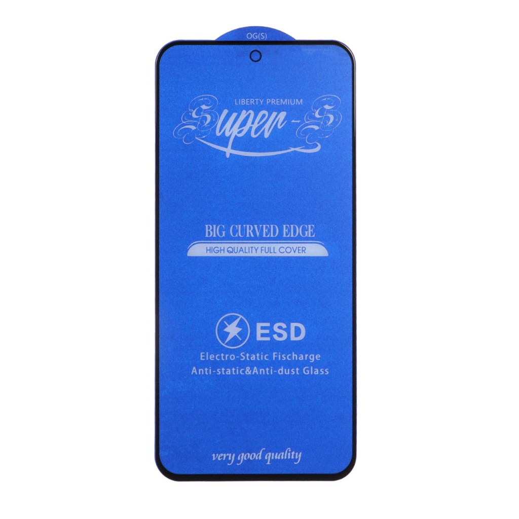 محافظ صفحه نمایش شیشه ای آنتی استاتیک مات Full Cover Super S-OG مدل Samsung Galaxy A27 / A35 / A55 - مشکی (بدون پک)