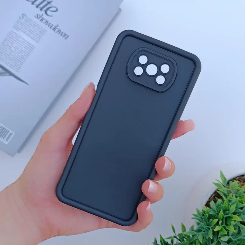 قاب گوشی ساده سولید مشکی شیائومی Poco X3