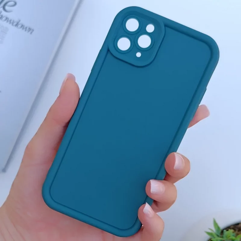 قاب گوشی ساده سولید سبز یشمی ایفون 11pro max