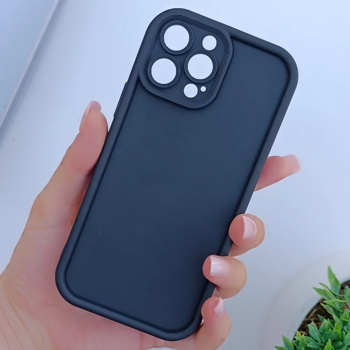 قاب گوشی ساده سولید مشکی ایفون 13pro max