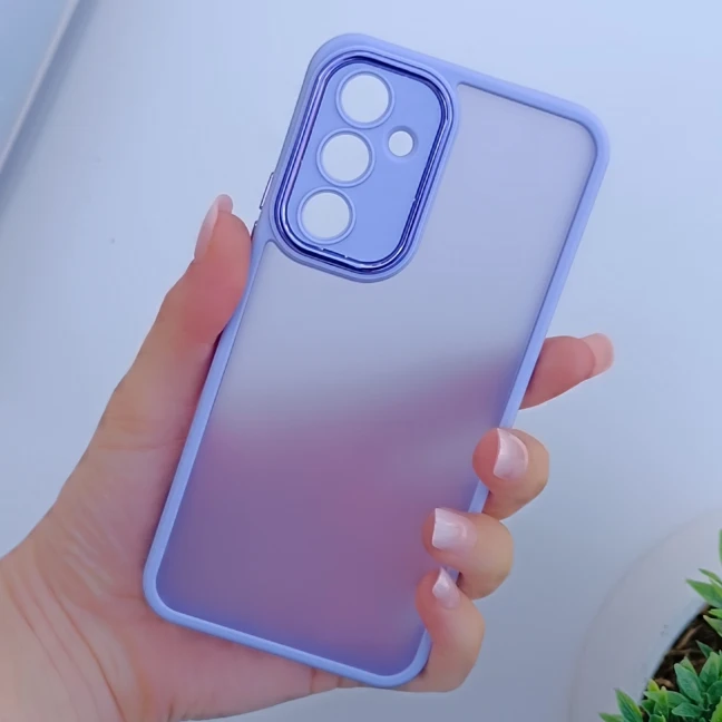 قاب گوشی پشت مات رنگ یاسی سامسونگ  A54