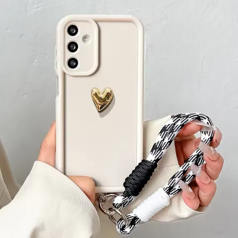 قاب گوشی سیلیکونی طرح قلب برجسته با بند اسپرت - شیک و مقاوم