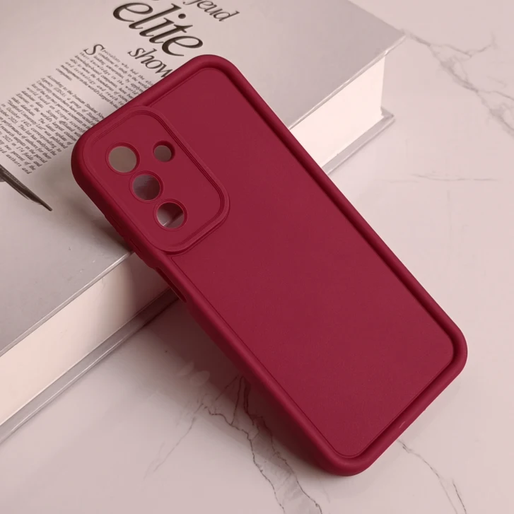 قاب گوشی A26  طرح سولید ساده  رنگ زرشکی