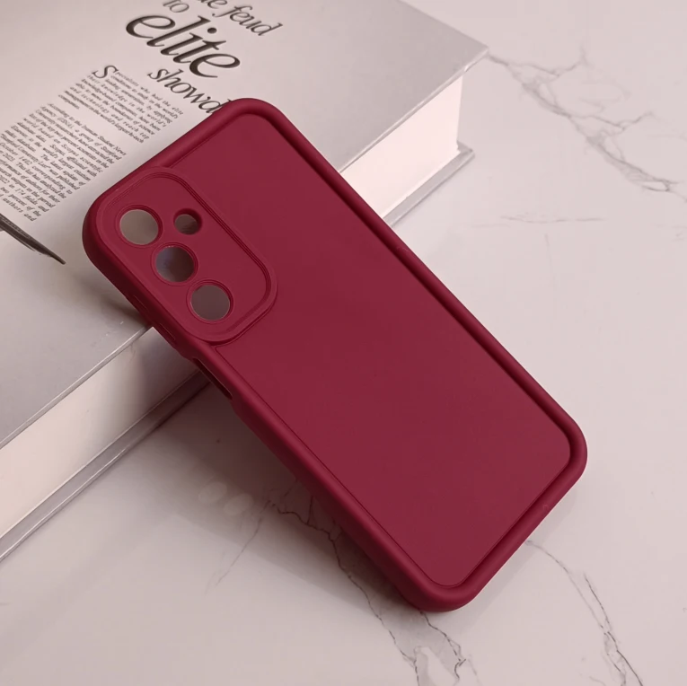 قاب گوشی سامسونگ A16 طرح سولید ساده رنگ زرشکی