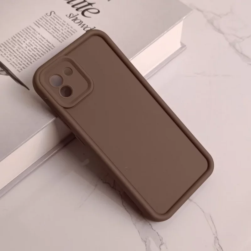 قاب گوشی سامسونگ A03 طرح سولید ساده رنگ نسکافه ای