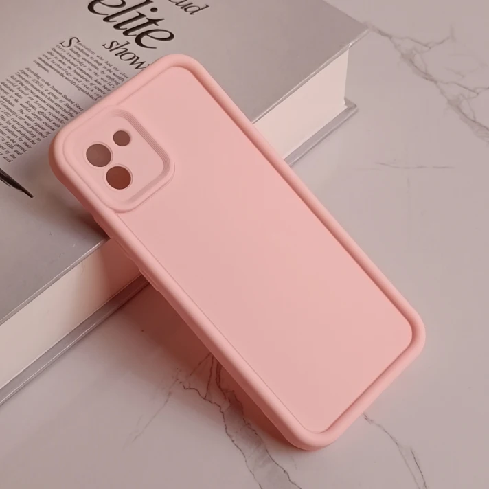 قاب گوشی سامسونگ A03 طرح سولید ساده رنگ صورتی