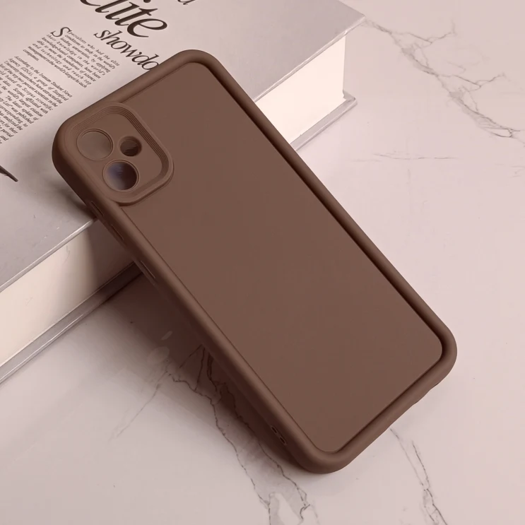 قاب گوشی A05 طرح سولید ساده رنگ نسکافه ای