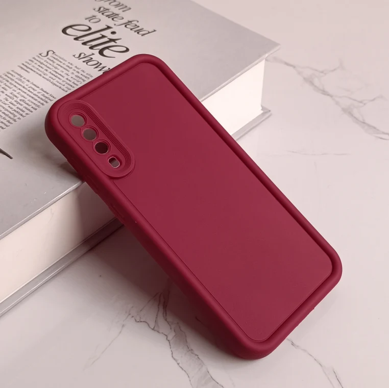 قاب گوشی A50 طرح سولید ساده رنگ زرشکی