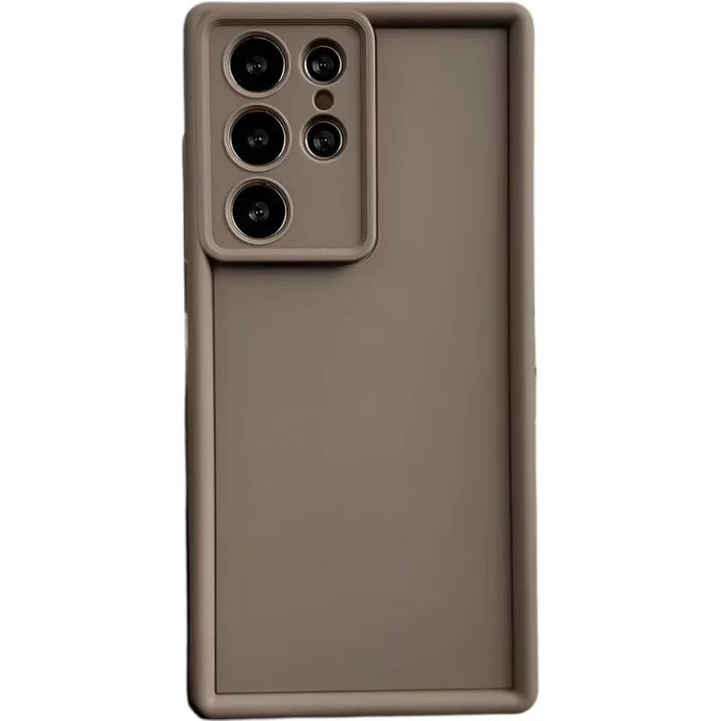 قاب گوشی طرح سولید رنگ نسکافه ای مناسب برای سامسونگ Galaxy S24 Ultra