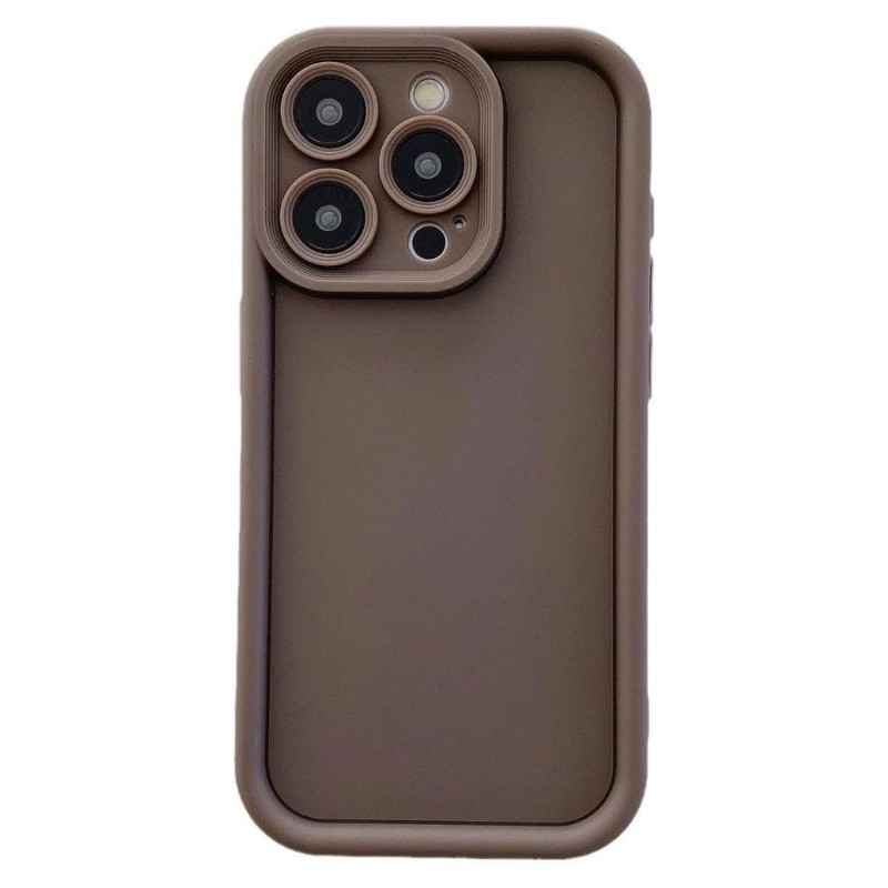 قاب گوشی ساده سولید نسکافه ای ایفون 15pro