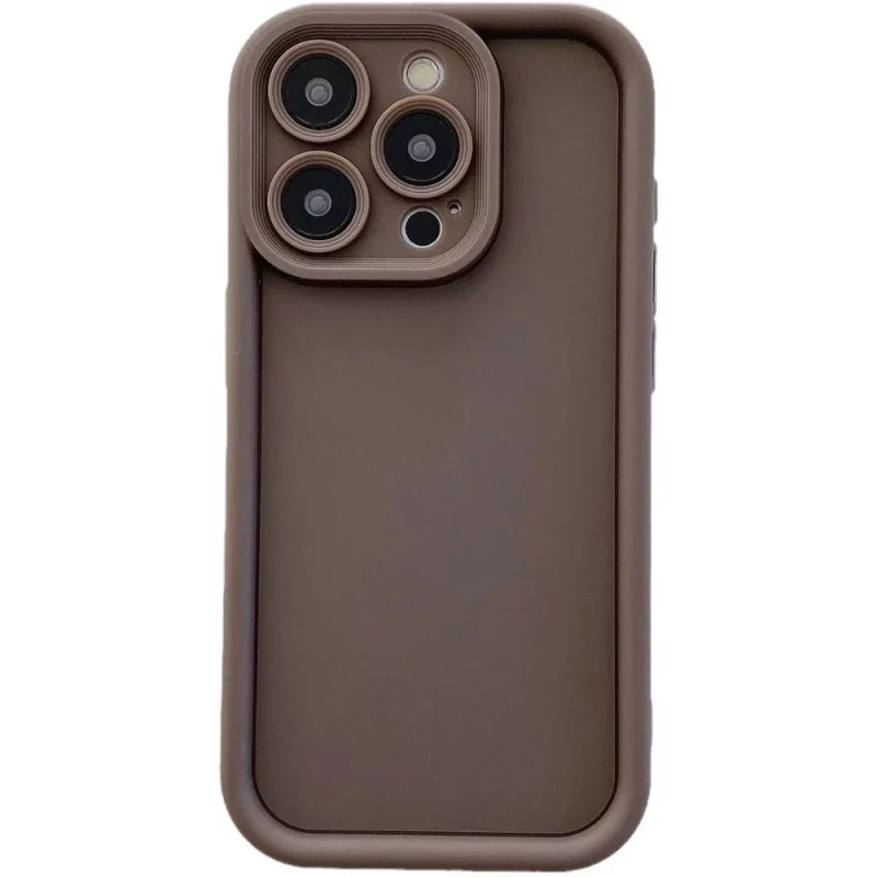 قاب گوشی ساده سولید نسکافه ای ایفون 15pro max