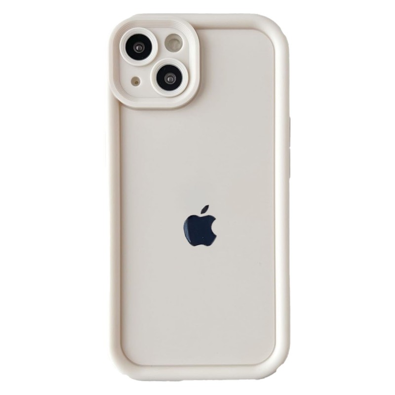 قاب گوشی ساده سولید رنگ شیری iphone 13