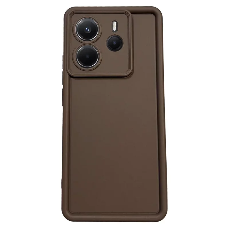 قاب گوشی ساده سولید شیائومی Redmi Note 14 4G رنگ نسکافه ای