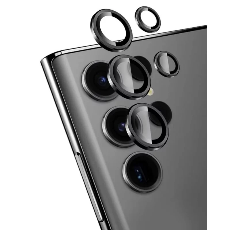 محافظ لنز دوربین  Samsung Galaxy S23 Ultra مدل رینگی شیشه ای آلومینیومی