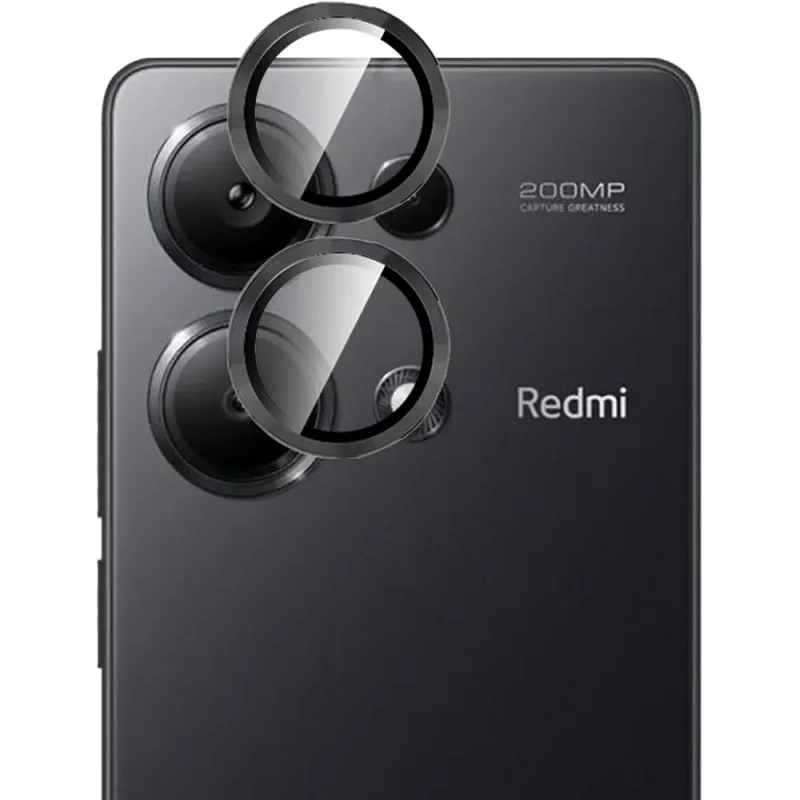 محافظ لنز دوربین  شیائومی Redmi Note 13 4G  مدل رینگی شیشه ای آلومینیومی