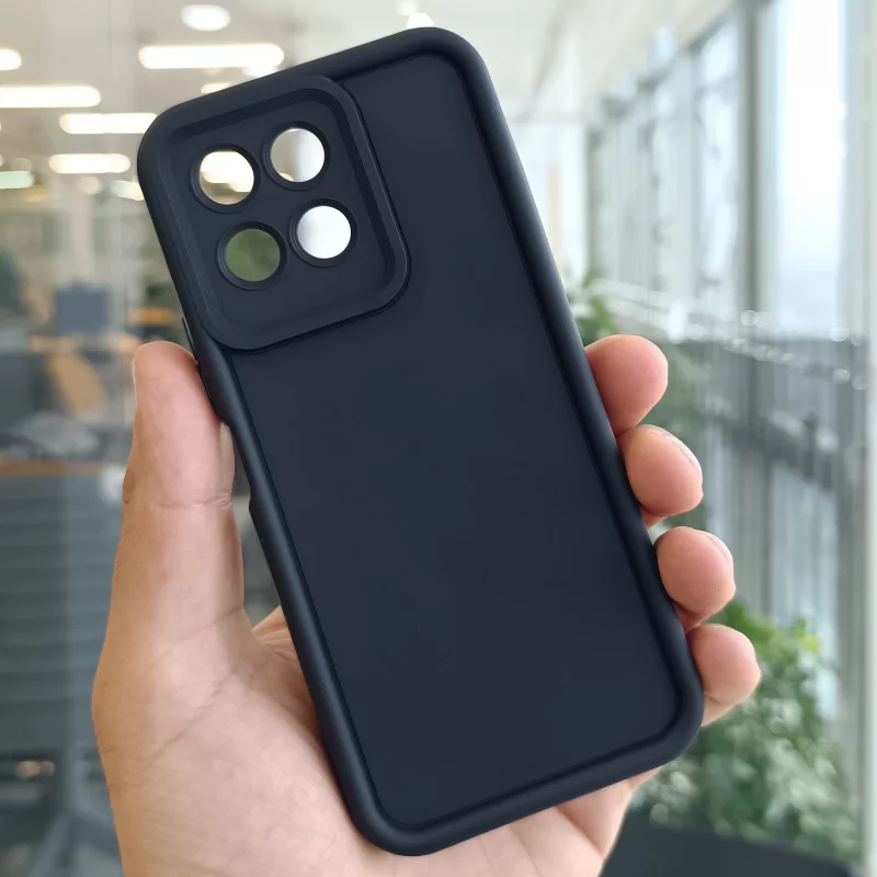 قاب گوشی آنر Honor X8  مدل سولید رنگ مشکی