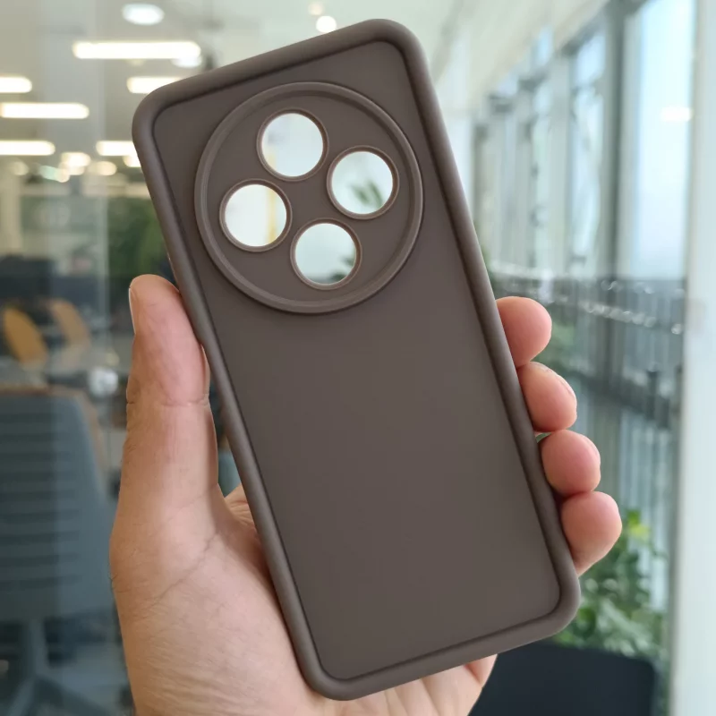 قاب گوشی طرح سولید رنگ نسکافه ای مناسب برای شیائومی Xiaomi Redmi 14c