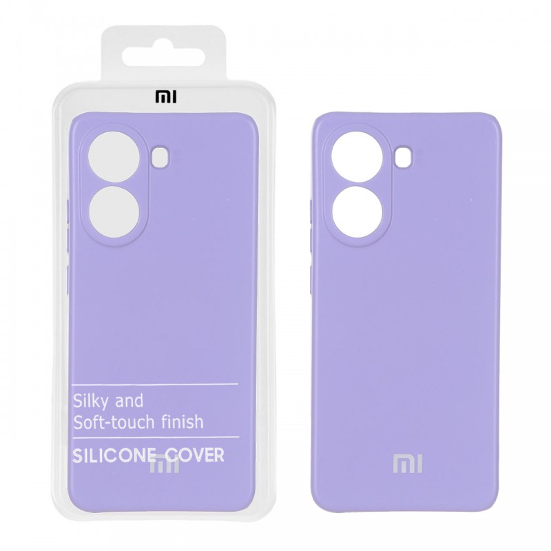 قاب گوشی مدل سیلیکونی محافظ لنز دار مناسب شیائومی پوکو Xiaomi Poco X7 Pro - رنگ یاسی