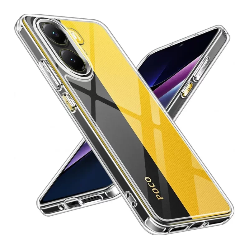 قاب گوشی مدل ژله ای شفاف  مناسب شیائومی پوکو Xiaomi Poco X7 Pro - بی رنگ