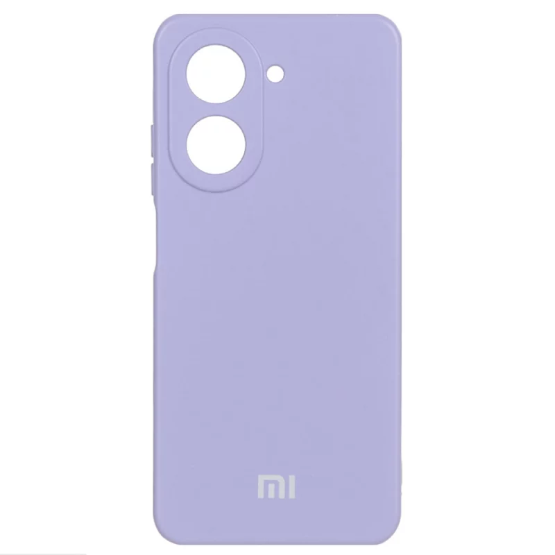قاب گوشی مدل سیلیکونی محافظ لنز دار مناسب شیائومی ردمی Xiaomi Redmi A5 - رنگ یاسی