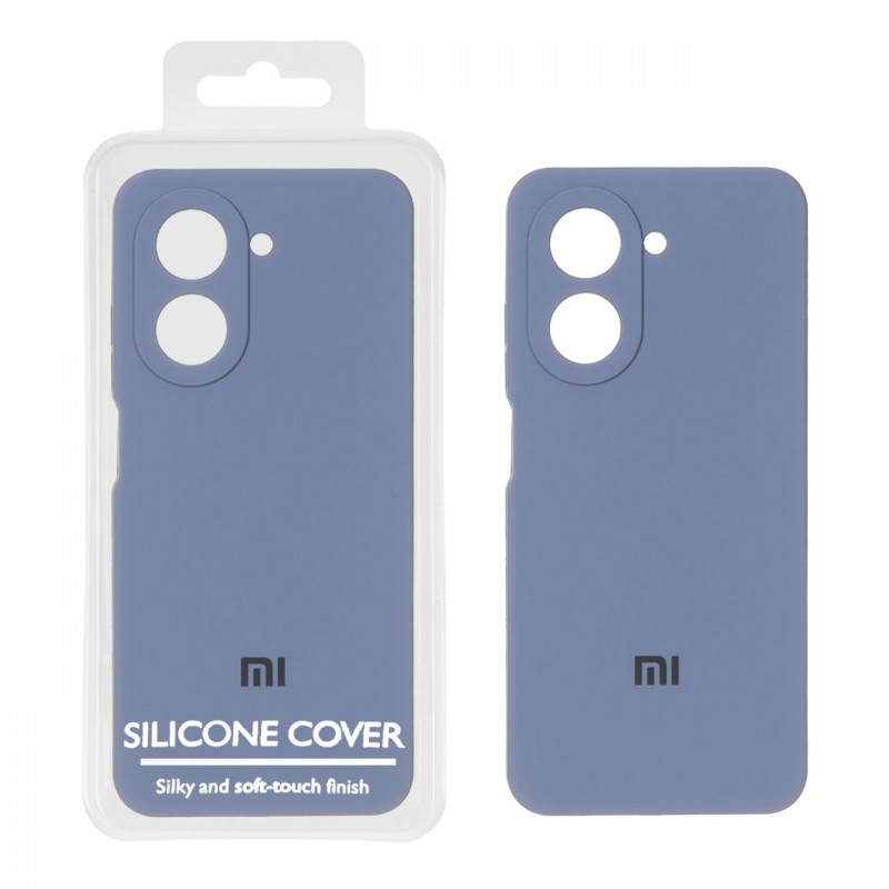 قاب گوشی مدل سیلیکونی محافظ لنز دار مناسب شیائومی ردمی Xiaomi Redmi A5 - رنگ آبی فیلی