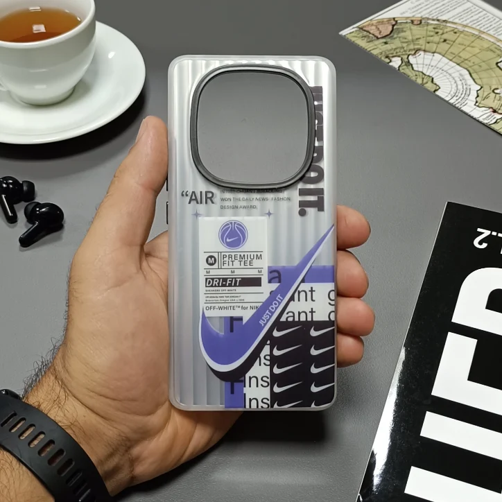 قاب هولوگرامی Xiaomi Redmi Note 14 Pro 4G طرح نایک با فریم مات، ضد خش و ضد ضربه