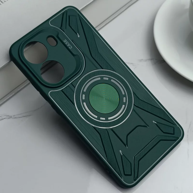 قاب مدل مدل Laser Batman محافظ لنز دار مناسب گوشی Xiaomi Poco X7 Pro - رنگ سبز