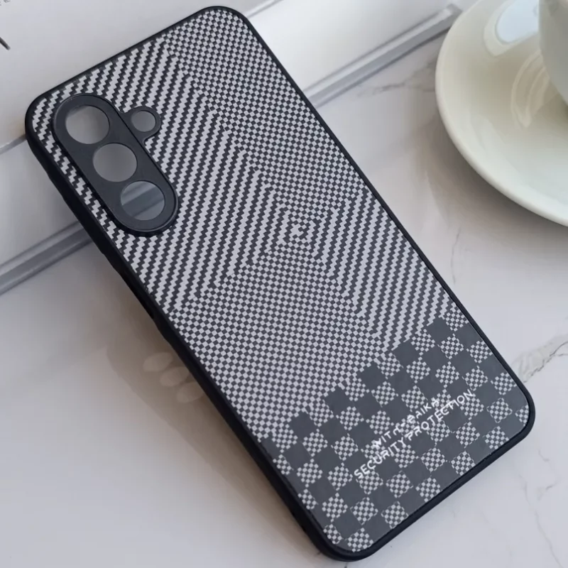 قاب گوشی محافظ لنز دار Samsung Galaxy A26  طرح چهارخانه شطرنجی کلاسیک Classic Twist