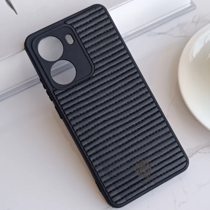 قاب گوشی شیاردار Golden Lion مدل RuggedLine مناسب Xiaomi Poco X7 Pro – رنگ مشکی