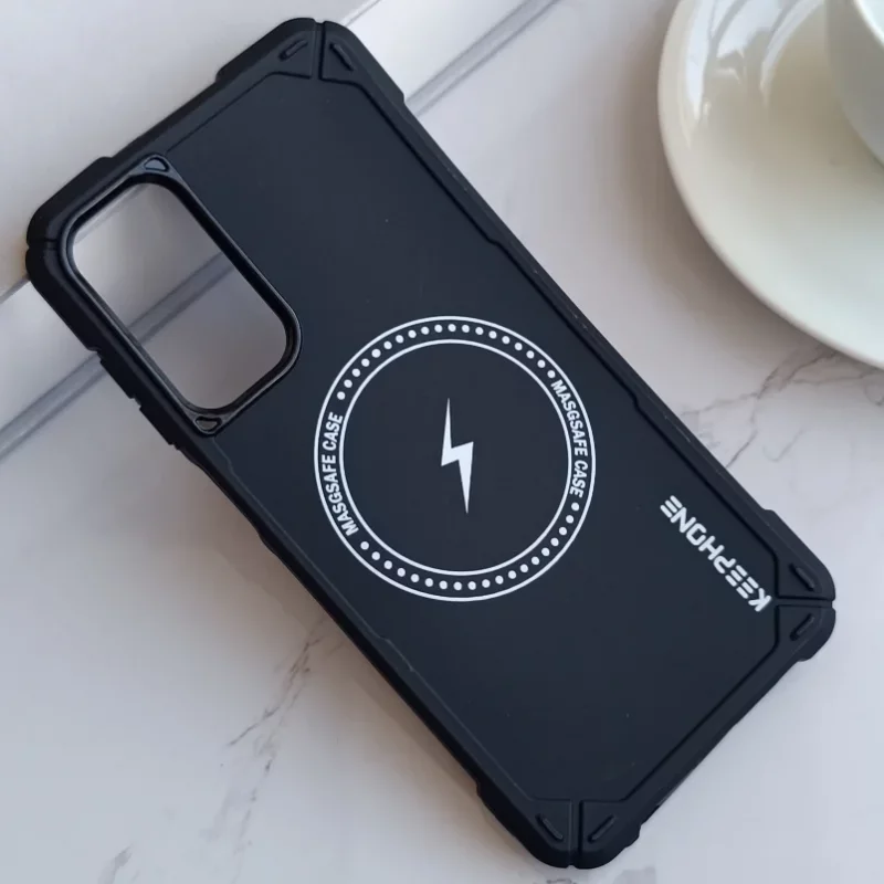 قاب کیپ فون مدل ایربگ دار طرح مگسیف Samsung Galaxy A15 - رنگ مشکی