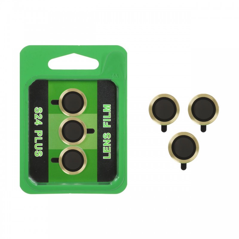 محافظ لنز دوربین S24 FE /S24 Plus مدل رینگی شیشه ای آلومینیومی