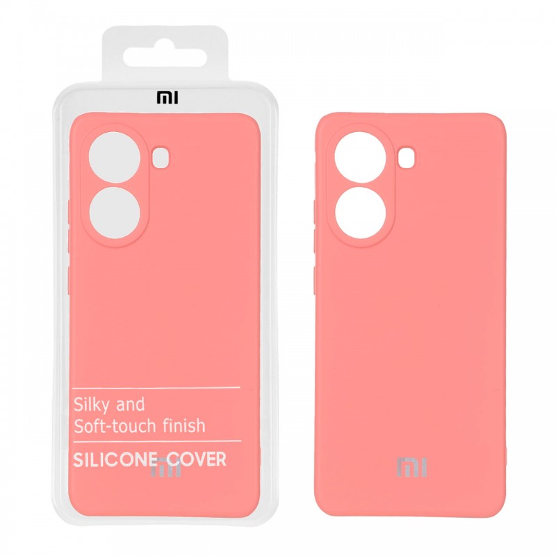 قاب سیلیکون کلاسیک Poco X7 Pro - صورتی پاستیلی