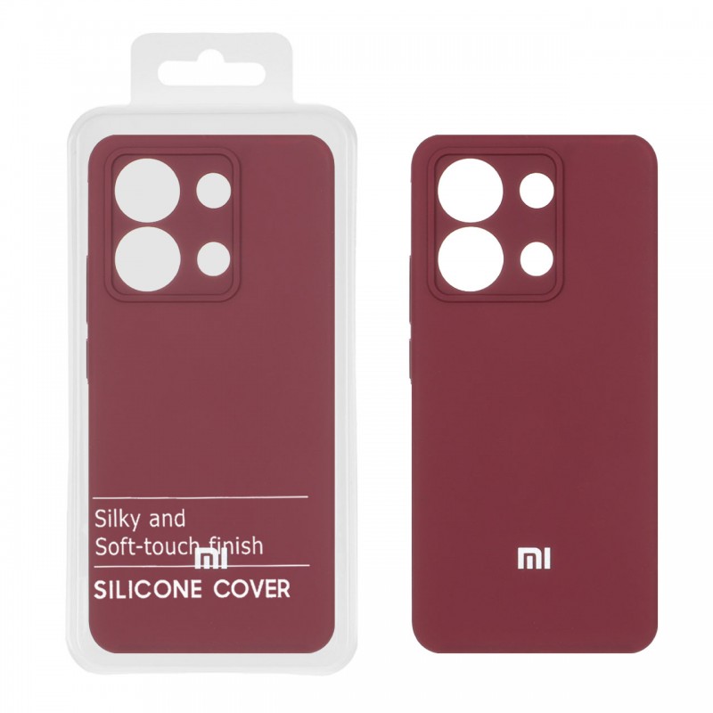 قاب سیلیکونی پاک کنی اورجینال شیائومی Redmi Note 13 4G - زرشکی