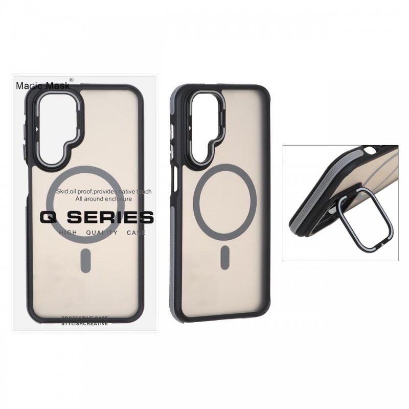 قاب مدل Q Series مات MagSafe مناسب Galaxy A26 - خاکستری