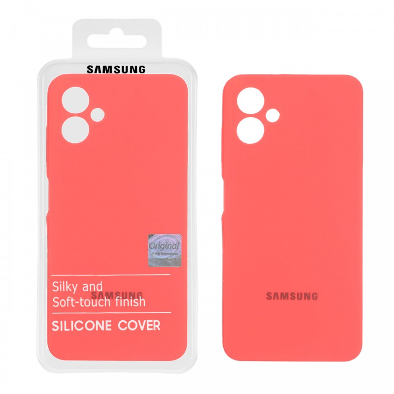 قاب سیلیکونی Galaxy A06 پاک کنی اورجینال - رنگ مرجانی