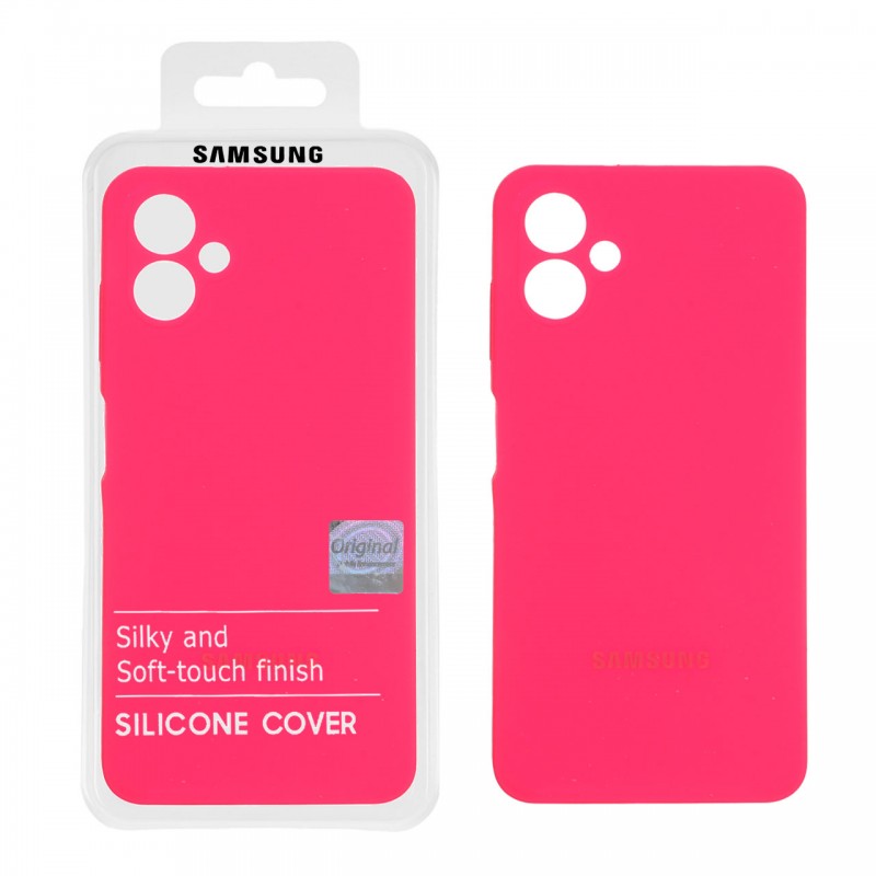 قاب سیلیکونی Galaxy A06 پاک کنی اورجینال - رنگ صورتی فانتزی