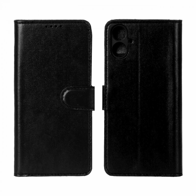 کیف سامسونگ Galaxy A06 چرمی مگنتی - رنگ مشکی