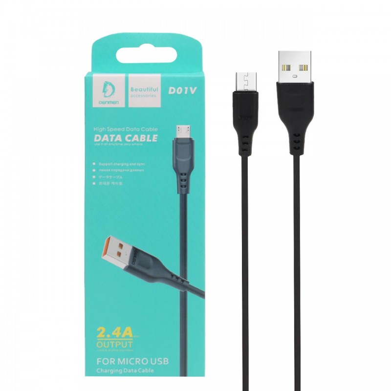 کابل شارژ فست اندروید DENMEN مدل D01V