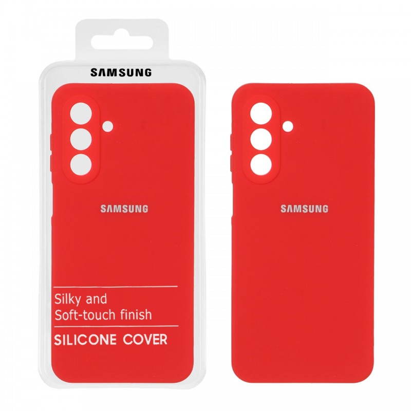 قاب سیلیکونی Samsung Galaxy A17 مدل HighCopy  - رنگ قرمز