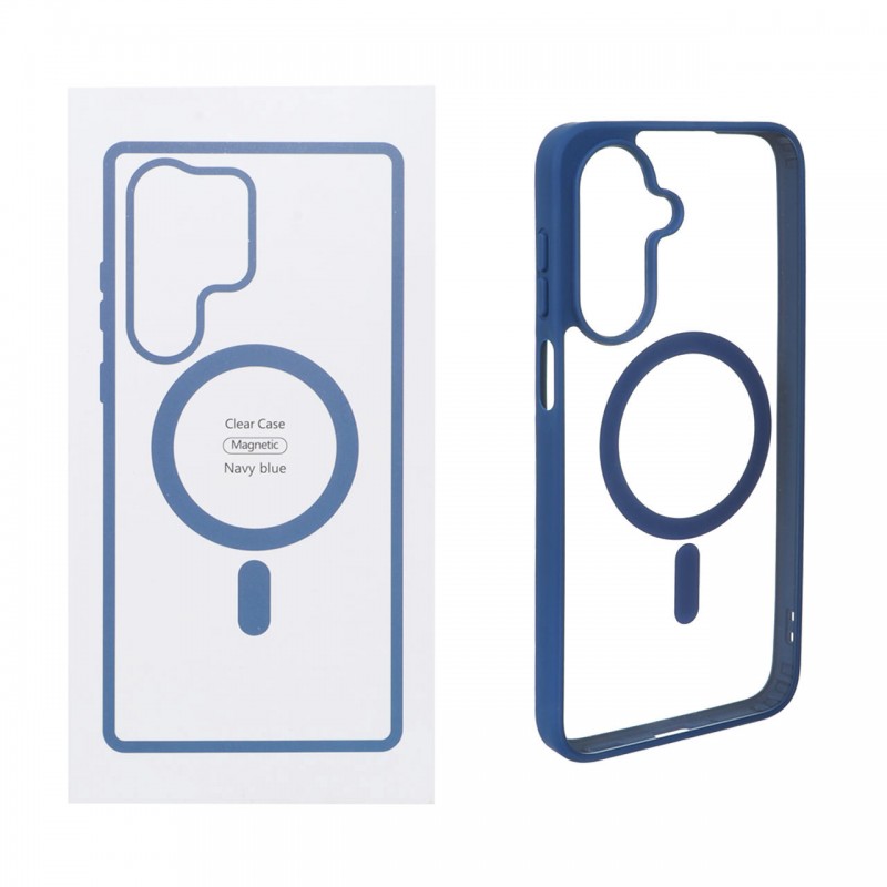 قاب شفاف Galaxy A17 با قابلیت شارژ MagSafe - سرمه ای