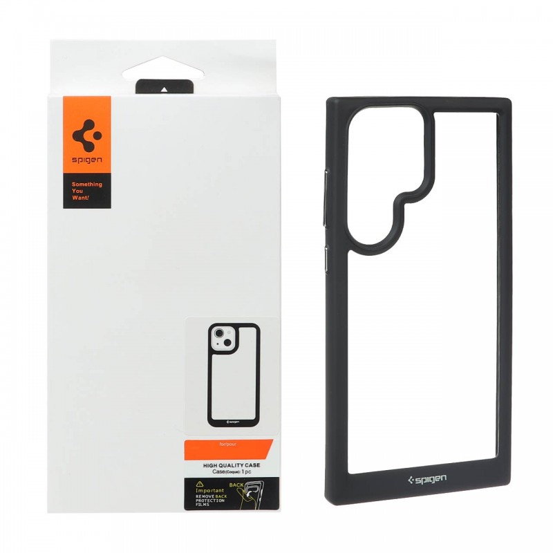 قاب اورجینال Galaxy S23 Ultra مدل  CrystalShield  برند Spigen