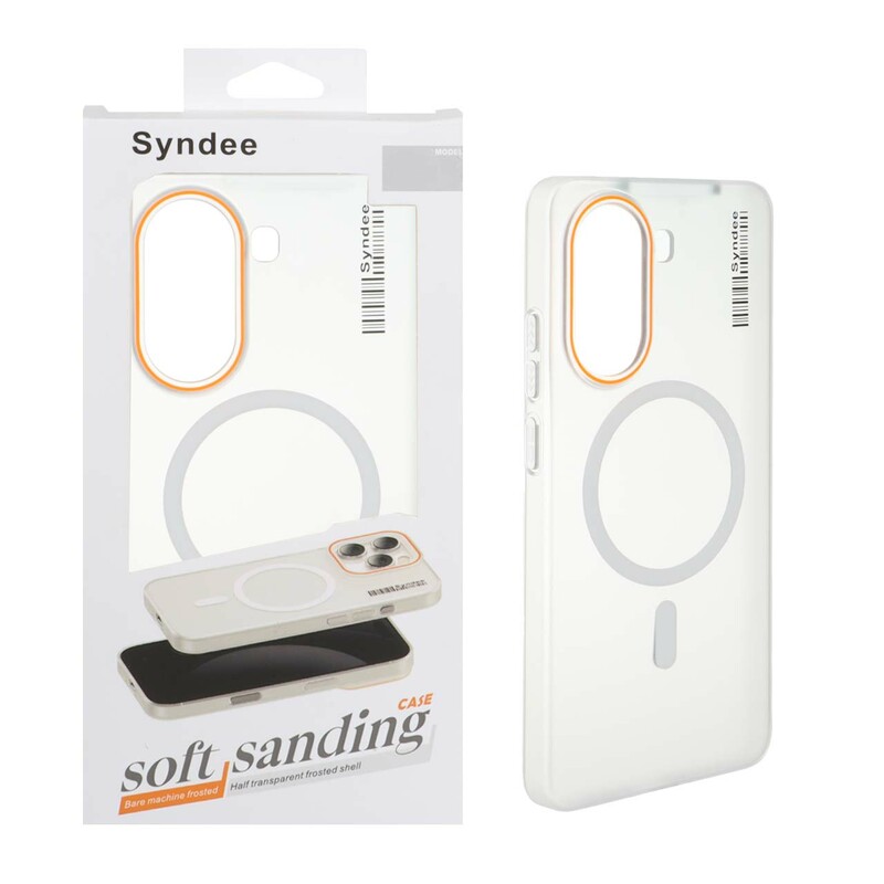 قاب اورجینال Syndee پشت مات MagSafe مدل Xiaomi Poco X7 Pro - سفید (پک دار )