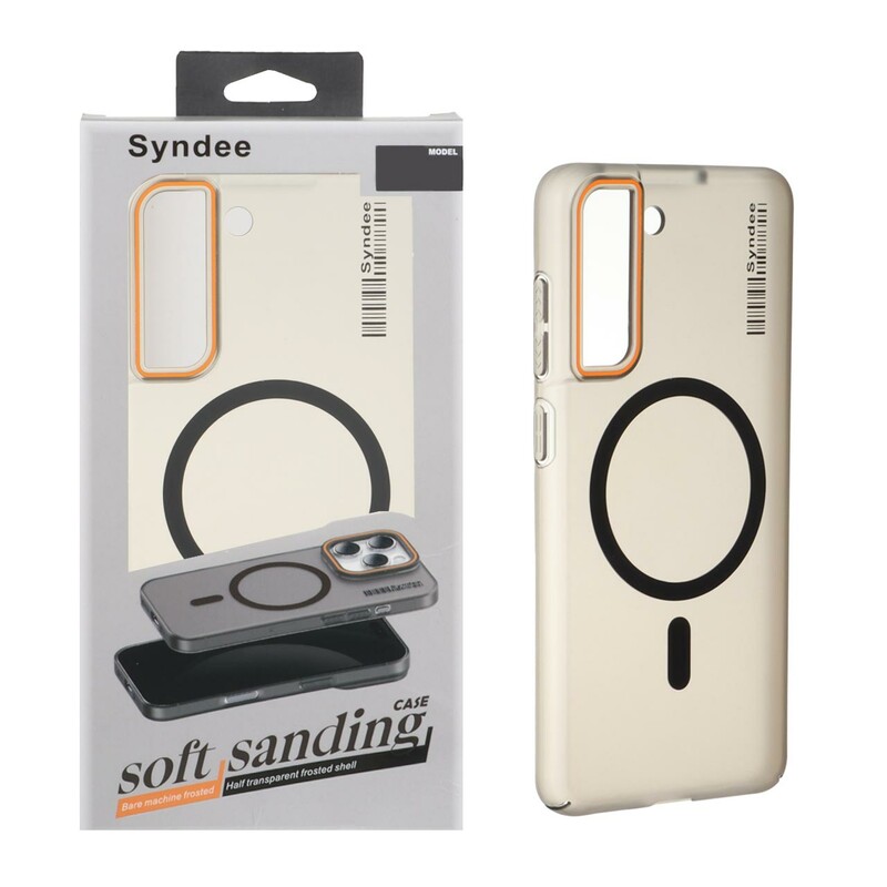 قاب اورجینال Syndee پشت مات MagSafe مدل Samsung Galaxy S21 FE - مشکی (پک دار )
