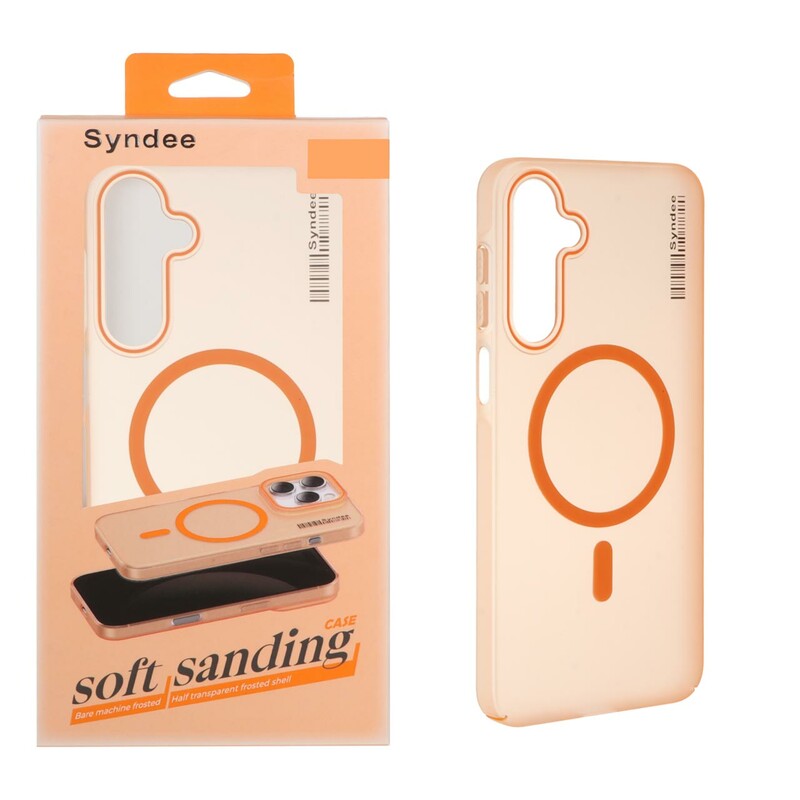 قاب اورجینال Syndee پشت مات MagSafe مدل Samsung Galaxy A16 - نارنجی (پک دار)